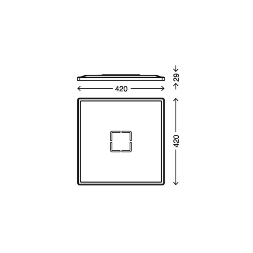 Briloner 3393-015 - Plafoniera LED FREE LED/22W/230V 42x42 cm