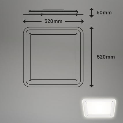 Briloner 3397-016 - Plafoniera LED FREE LED/22W/230V