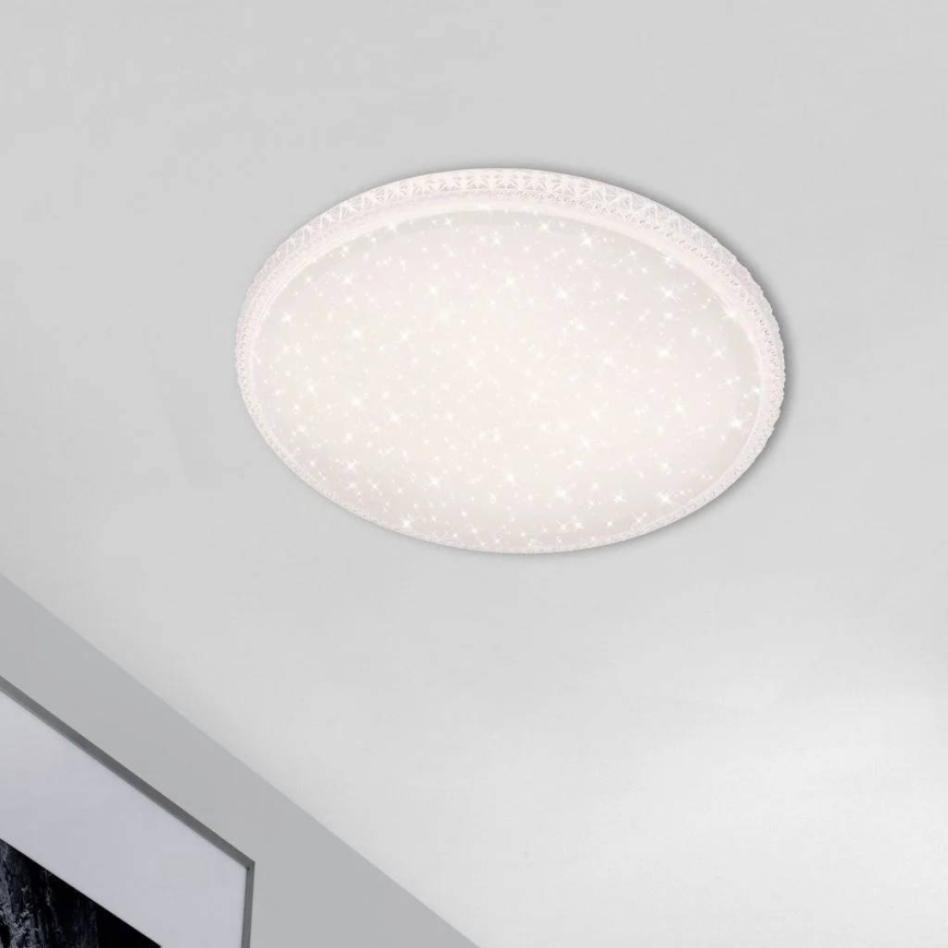 Briloner 3412-016 - Plafoniera LED dimmerabile STAR SKY LED/24W/230V 3000/4000/6000K Ø 39 cm + telecomando