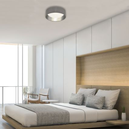 Briloner 3482014 - Lampada da soffitto LED MAILA STARRY LED/12W/230V grigio/argento