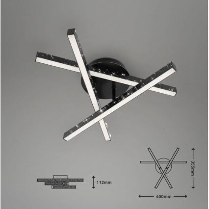 Briloner 3518-035 - Lampadario a plafone LED REY 3xLED/5W/230V