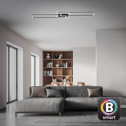 Briloner 3538-015 - Lampadario LED dimmerabile FRAME 2xLED/20W/230V 2700-6500K Wi-Fi Tuya + telecomando