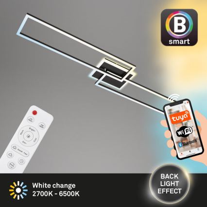 Briloner 3538-015 - Lampadario LED dimmerabile FRAME 2xLED/20W/230V 2700-6500K Wi-Fi Tuya + telecomando