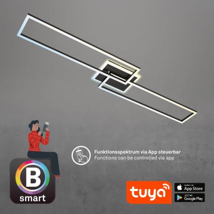 Briloner 3538-015 - Lampadario LED dimmerabile FRAME 2xLED/20W/230V 2700-6500K Wi-Fi Tuya + telecomando