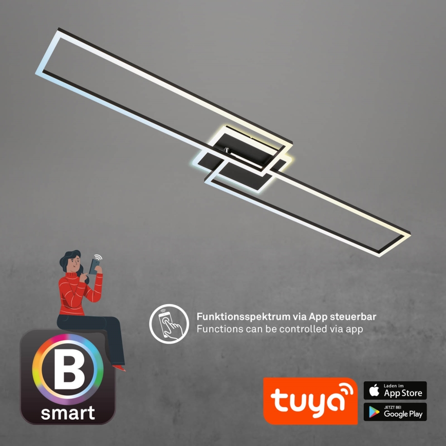 Briloner 3538-015 - Lampadario LED dimmerabile FRAME 2xLED/20W/230V 2700-6500K Wi-Fi Tuya + telecomando