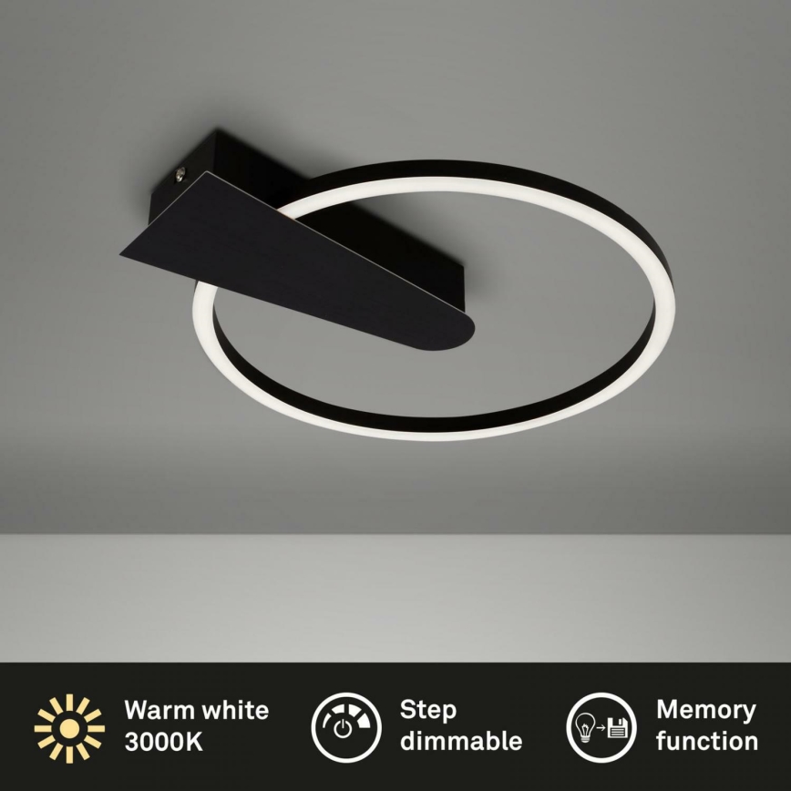 Briloner 3542-015 - Plafoniera LED dimmerabile NICO LED/12W/230V nero