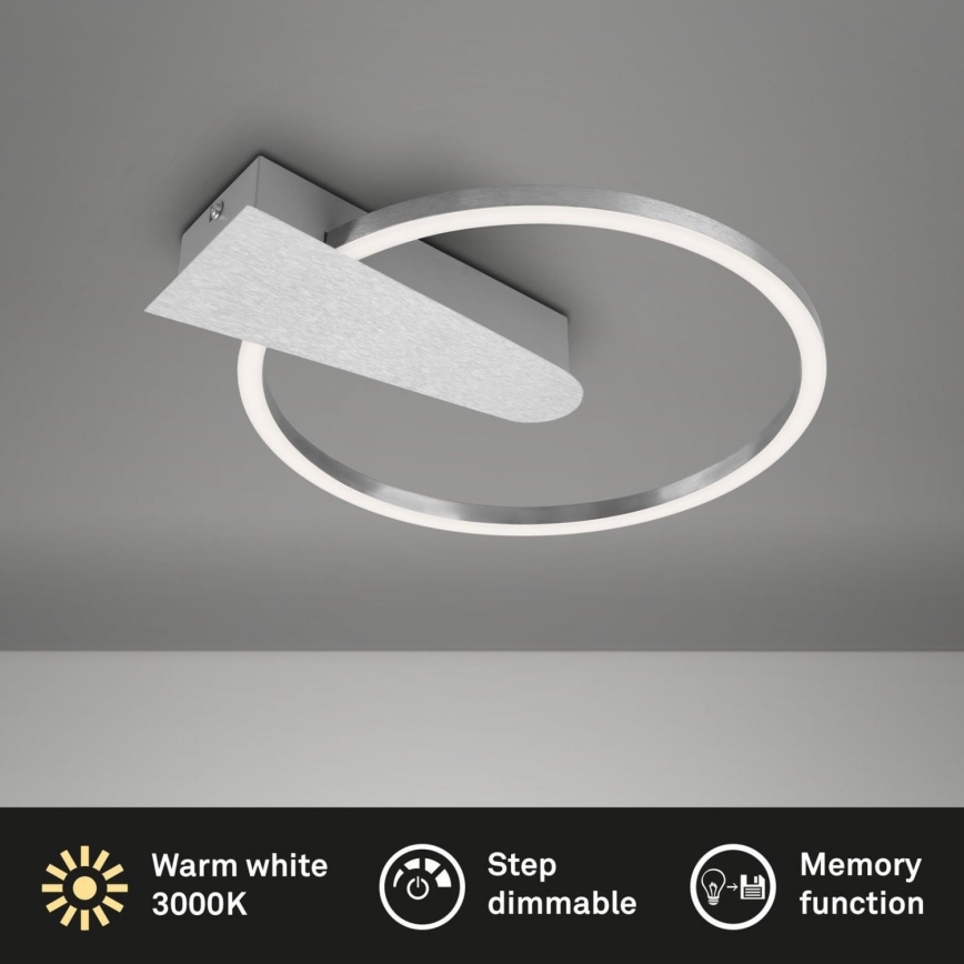 Briloner 3542-018 - Plafoniera LED dimmerabile NICO LED/12W/230V cromo opaco