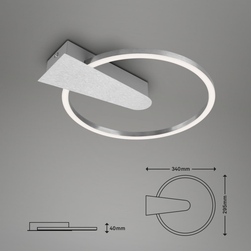 Briloner 3542-018 - Plafoniera LED dimmerabile NICO LED/12W/230V cromo opaco