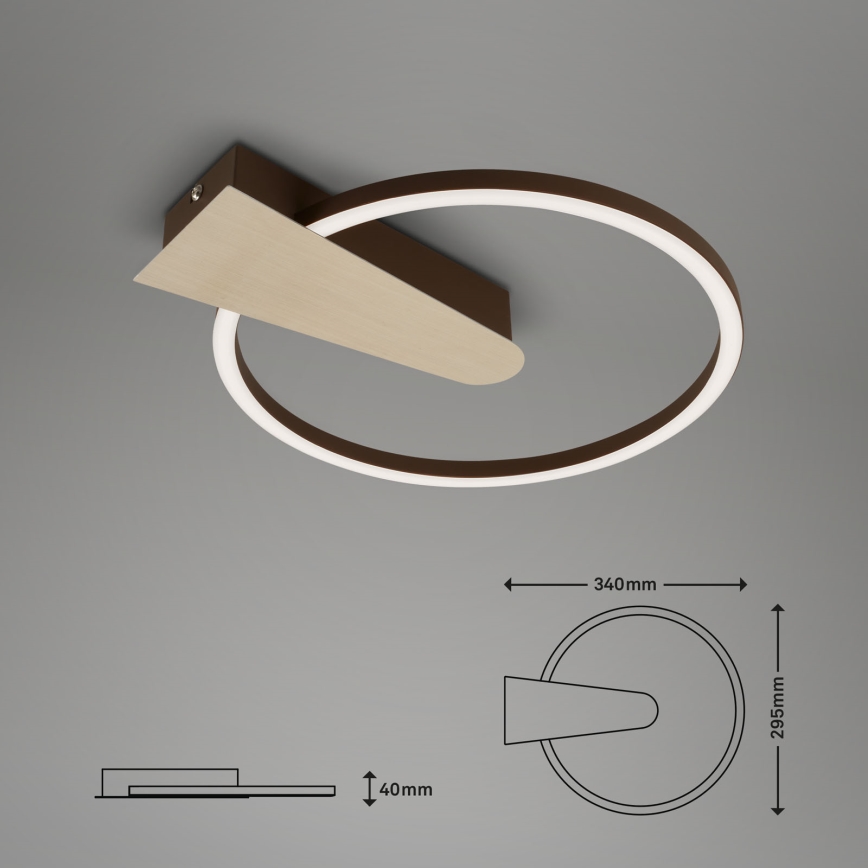 Briloner 3542017 - Plafoniera LED dimmerabile NICO LED/12W/230V oro