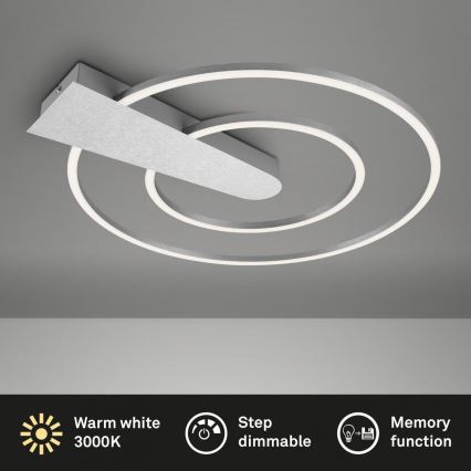 Briloner 3543-018 - Plafoniera LED dimmerabile NICO LED/25W/230V cromo opaco