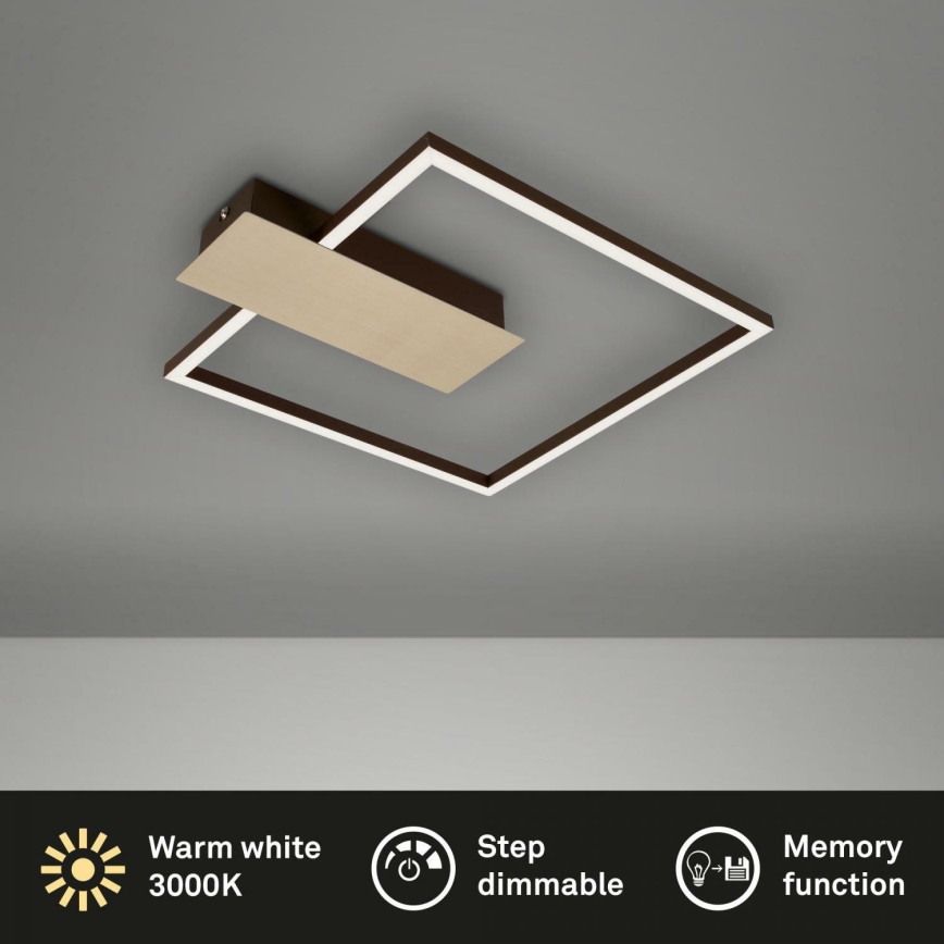 Briloner 3544-017 - Plafoniera LED dimmerabile NICO LED/12W/230V oro