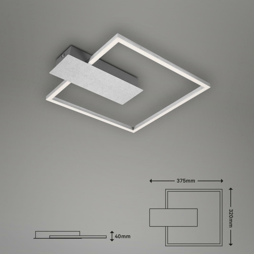 Briloner 3544-018 - Plafoniera LED dimmerabile NICO LED/12W/230V cromo opaco