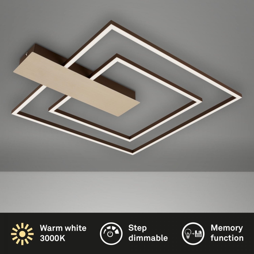 Briloner 3545-017 - Plafoniera LED dimmerabile NICO LED/25W/230V oro