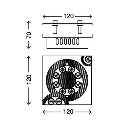 Briloner - 3564-018 - Plafoniera LED APLIC LED/5W/230V