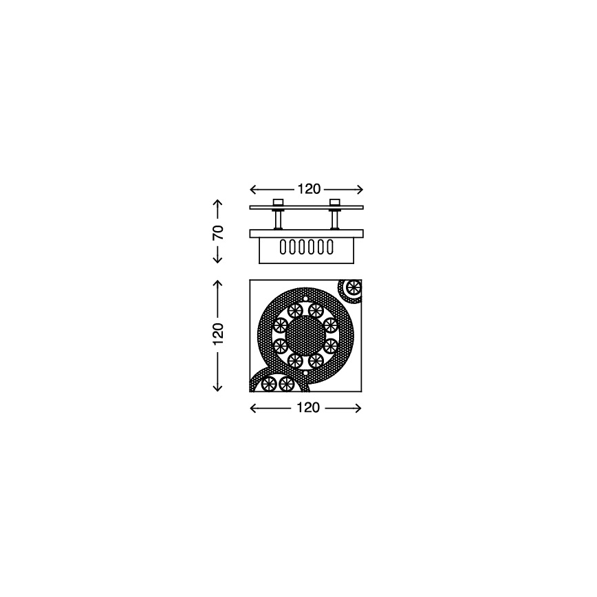Briloner - 3564-018 - Plafoniera LED APLIC LED/5W/230V