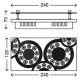 Briloner - 3564-028 - Plafoniera LED APLIC 2xLED/5W/230V