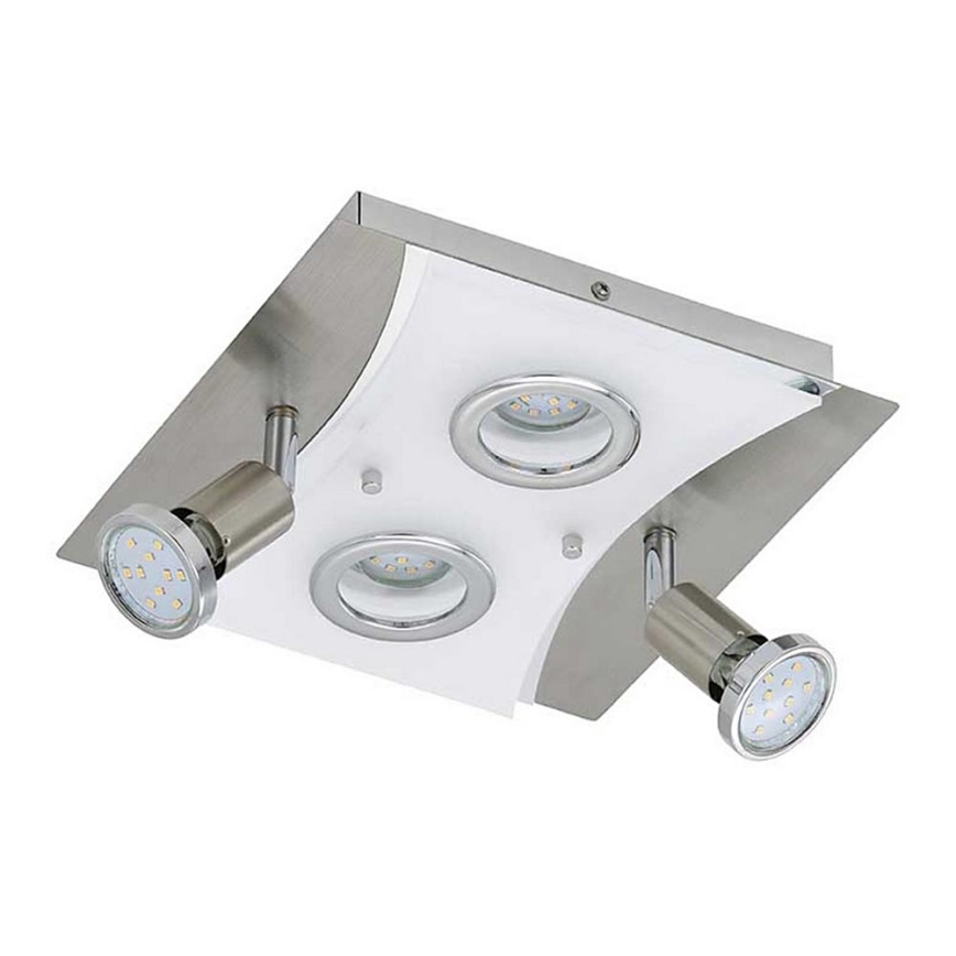 Briloner 3582-042 - Plafoniera LED RIPOSO 2xLED/5W/230V + 2xGU10/3W