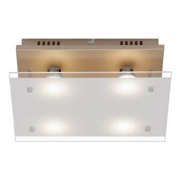 Briloner 3586-047 - Plafoniera LED SMART GOLD 4xGU10/4W/230V