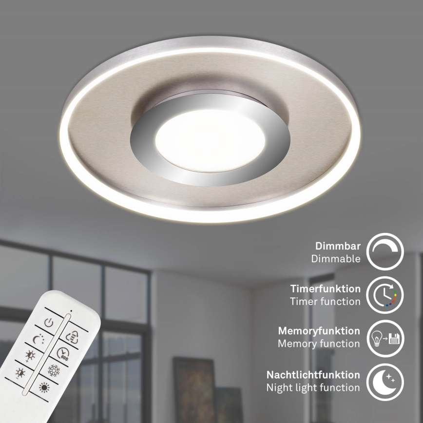 Briloner 3640-012 - Plafoniera LED dimmerabile LED/25W/230V 2700-6500K + telecomando
