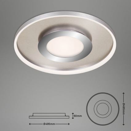 Briloner 3640-012 - Plafoniera LED dimmerabile LED/25W/230V 2700-6500K + telecomando