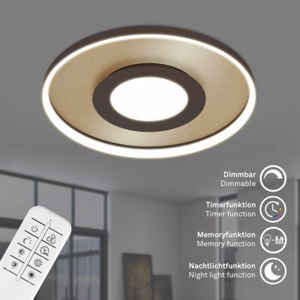 Briloner 3640017 - Lampada da soffitto dimmerabile a LED FRAME LED/25W/230V 2700-6500K con telecomando