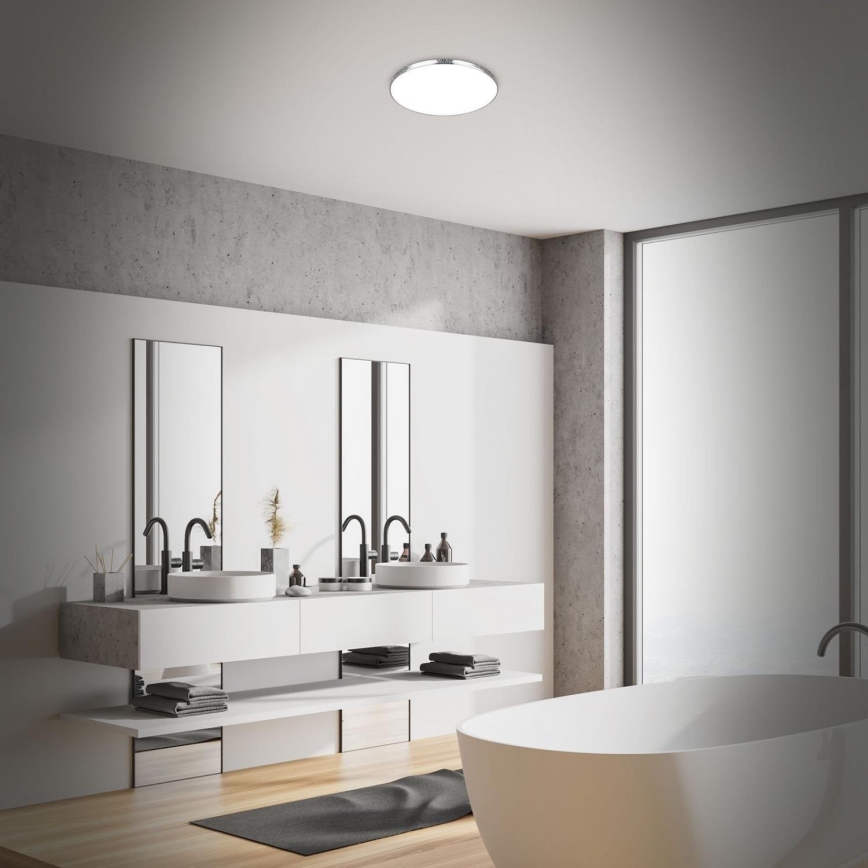 Briloner 3679-018 - LED RGB Plafoniera dimmerabile da bagno MAGA LED/18,5W/230V 3000-6500K diametro 35,5 cm + telecomando
