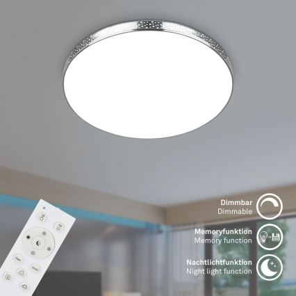Briloner 3679-018 - LED RGB Plafoniera dimmerabile da bagno MAGA LED/18,5W/230V 3000-6500K diametro 35,5 cm + telecomando