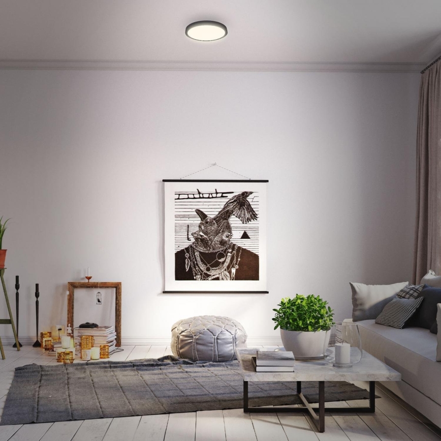 Briloner 3700-015 - Plafoniera LED RUNA LED/16W/230V 3000K diametro 28 cm nero