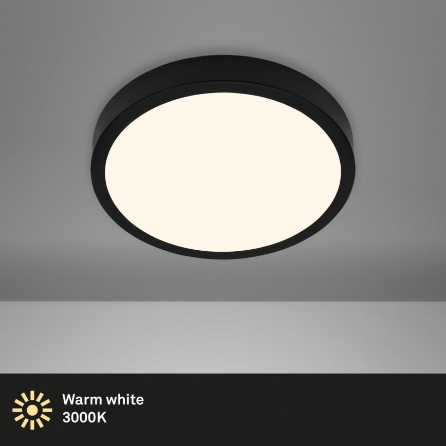 Briloner 3700-015 - Plafoniera LED RUNA LED/16W/230V 3000K diametro 28 cm nero