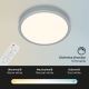 Briloner 3701-014 - Plafoniera LED dimmerabile RUNA LED/18W/230V 2700-6500K argento + telecomando