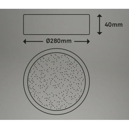 Briloner 3701-015 - Plafoniera LED dimmerabile RUNA LED/18W/230V 2700-6500K + telecomando