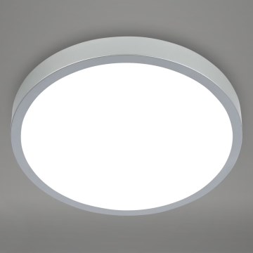 Briloner 3709-014 - Plafoniera dimmerabile RGBW LED/22W/230V 4000K diametro 38 cm argento + telecomando