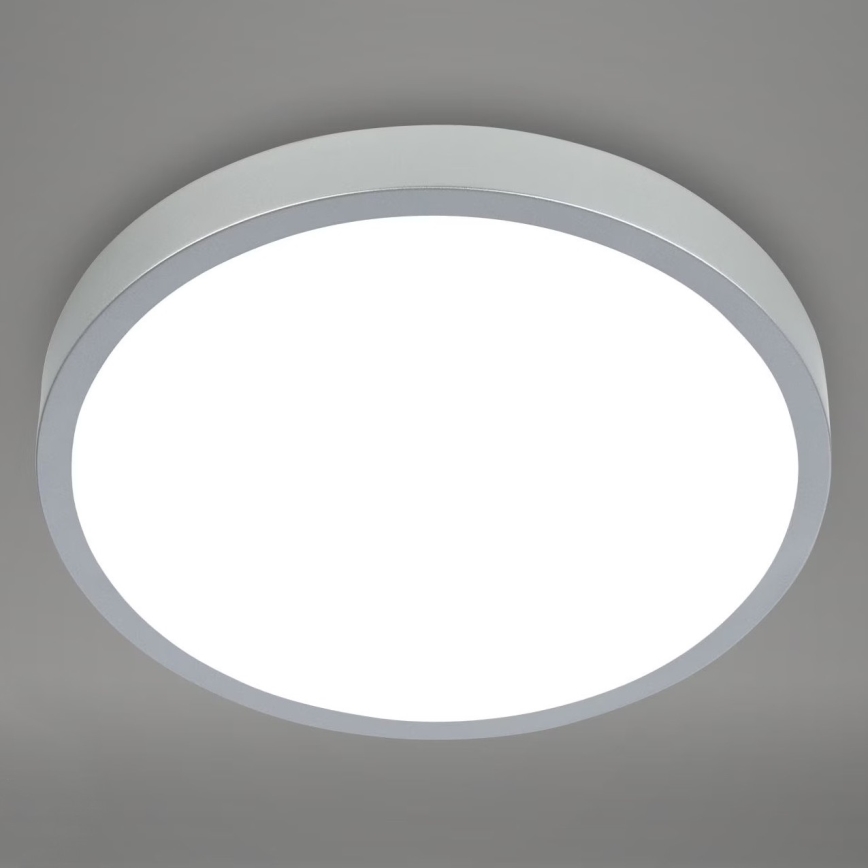 Briloner 3709-014 - Plafoniera dimmerabile RGBW LED/22W/230V 4000K diametro 38 cm argento + telecomando
