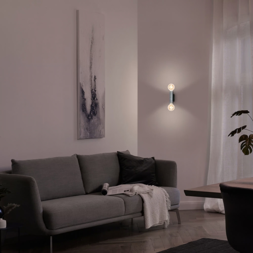 Briloner 3710-024 - Applique da parete in stile retrò 2xE27/10W/230V