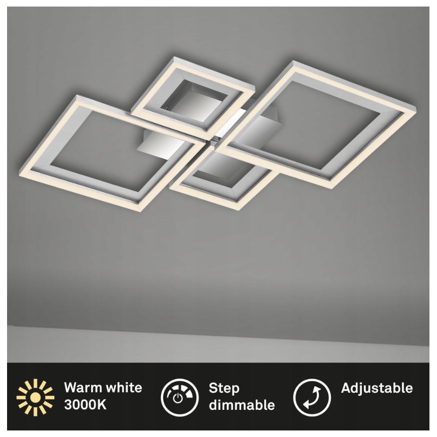 Briloner 3727-019 - Plafoniera LED dimmerabile FRAME LED/38W/230V