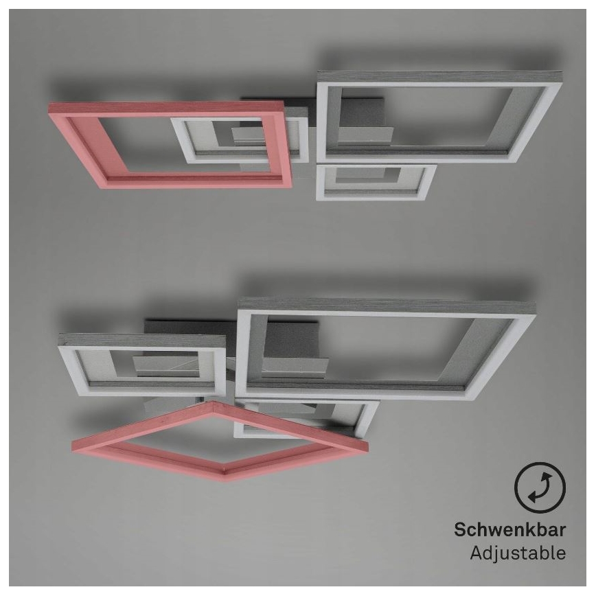 Briloner 3727-019 - Plafoniera LED dimmerabile FRAME LED/38W/230V