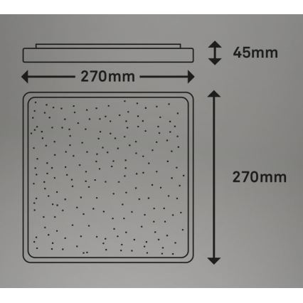 Briloner 3748-414 - Plafoniera LED LINO LED/15W/230V cromo opaco