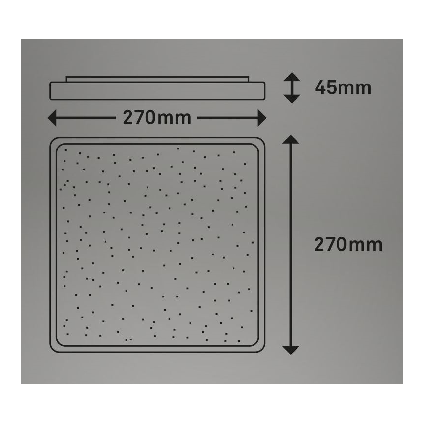 Briloner 3748-414 - Plafoniera LED LINO LED/15W/230V cromo opaco