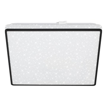 Briloner 3748-415 - Plafoniera LED STAR SKY LED/15W/230V 27x27 cm nera