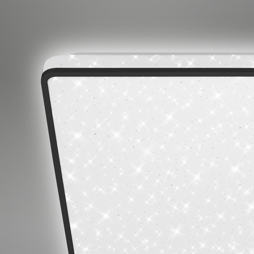 Briloner 3748-415 - Plafoniera LED STAR SKY LED/15W/230V 27x27 cm nera