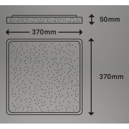 Briloner 3749-414 - Plafoniera LED LINO LED/24W/230V cromo opaco