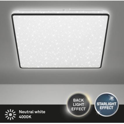 Briloner 3749-415 - Plafoniera LED LINO LED/24W/230V nero