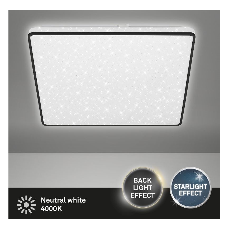 Briloner 3749-415 - Plafoniera LED LINO LED/24W/230V nero