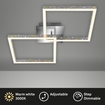 Briloner 3751-019 - Plafoniera LED dimmerabile FRAME LED/20W/230V cromo lucido