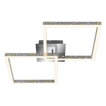 Briloner 3751-019 - Plafoniera LED dimmerabile FRAME LED/20W/230V cromo lucido