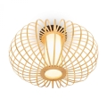 Briloner 3759011 - Plafoniera 1xE27/10W/230V diametro 40 cm bambù