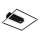 Briloner 3770-015 - Plafoniera LED con sensore di movimento e crepuscolare FRAME LED/14W/230V 3000K 30x32 cm nero