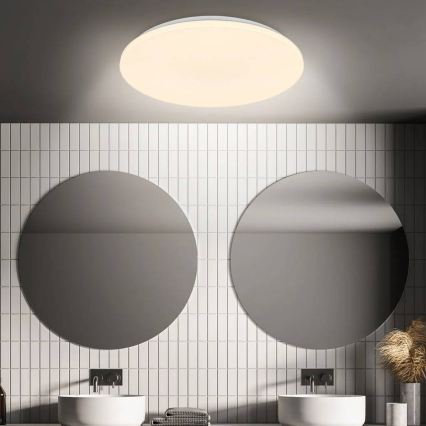 Briloner 3828-016 - Plafoniera da bagno a LED con sensore di movimento WALK LED/24W/230V IP54 Ø 35 cm bianca
