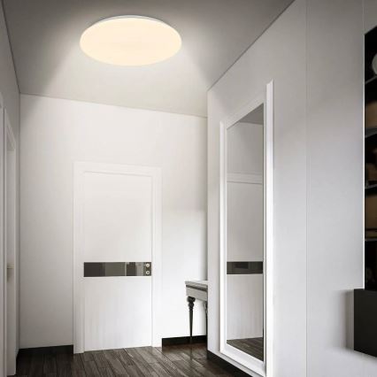 Briloner 3828-016 - Plafoniera da bagno a LED con sensore di movimento WALK LED/24W/230V IP54 Ø 35 cm bianca