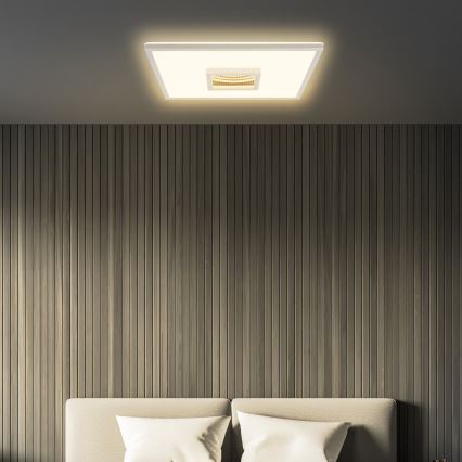 Briloner 3848014 - Plafoniera LED TORO LED/18W/230V 42x42 cm cromo satinato